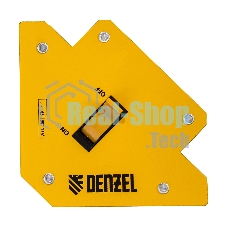 Фиксатор магнитный Denzel отключаемый для сварочных работ усилие 30 LB, 45х90х135 град.