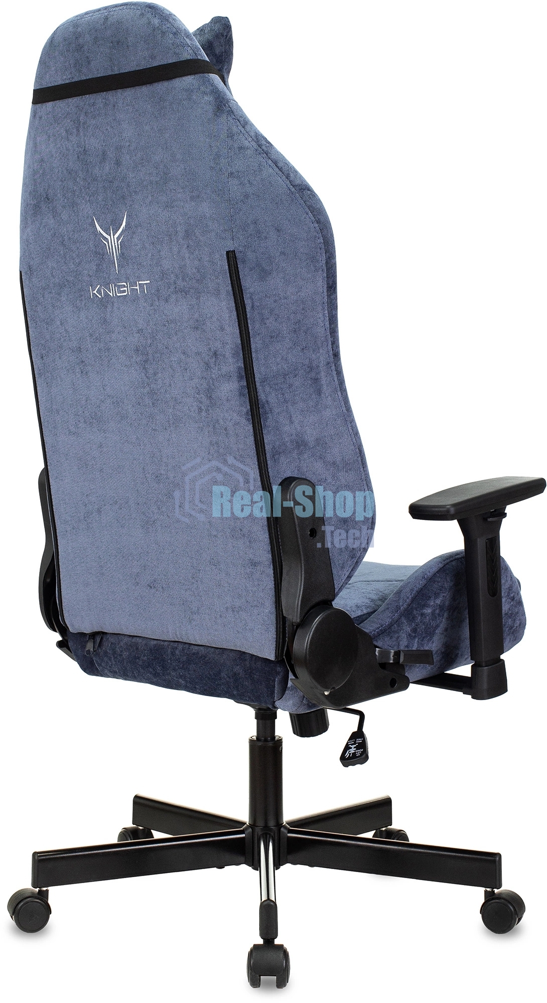 Кресло Knight N1 Fabric синий, ткань, 120 кг, механизм качания