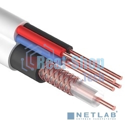 Кабель Rexant ККСВ-В+4х0,5 мм (бухта 100 м) белый