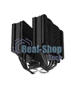 Кулер для процессора SAMA A60B (265W, 4-pin PWM, 156.5mm, 6x6mm, 2x120мм, 78CFM, 29dBA, 2200RPM, S: 1851/1700/1200/115X, AM5/AM4, черный)