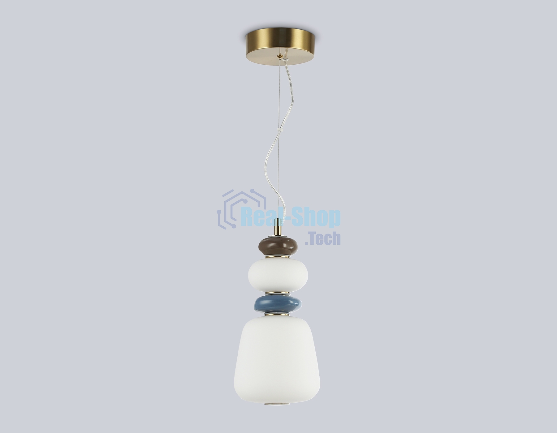 Светильник Ambrella light LH53162 SB/WH бронза/белый 12W 3000K D170*1510
