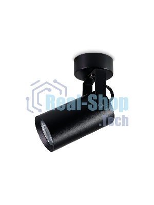 Накладной поворотный спот Ambrella light TA1303 BK черный GU10 max 12W 100*55*165