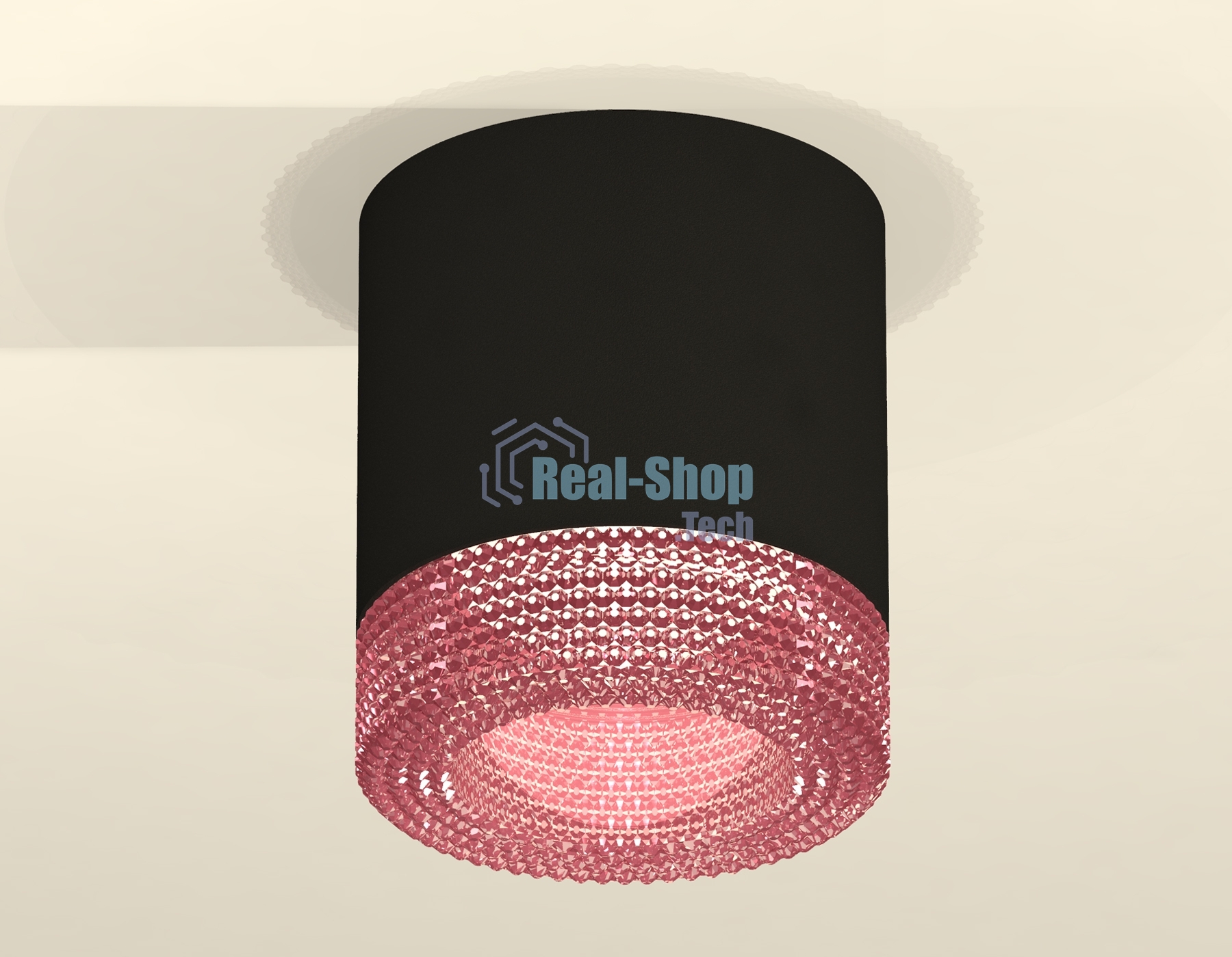 Светильник Ambrella Light XS7402012 SBK/PI черный песок/розовый MR16 GU5.3 (C7402, N7193)