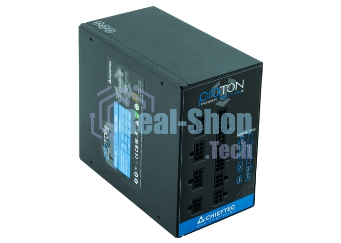 Блок питания Chieftec BDF-1000C, 1000Вт, 80 PLUS Bronze, 140мм, модульный, черный