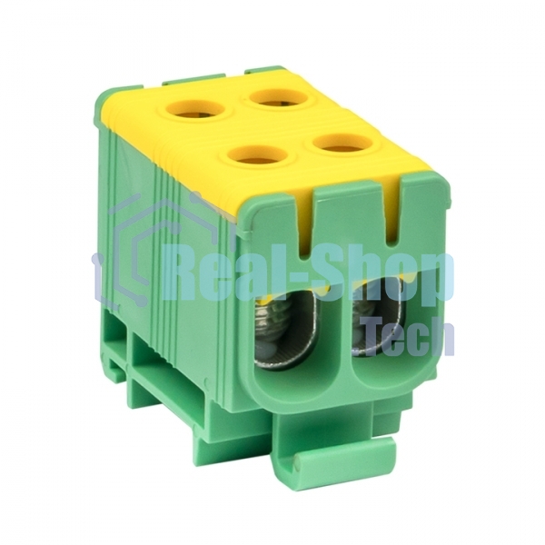Клемма силовая вводная двойная КСВ 16-50 желто-зеленая EKF PROxima plc-kvs2-16-50-y-green EKF