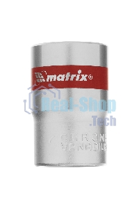 Головка торцевая Matrix, 18 мм, 6-гранная, CrV, под квадрат 1/2