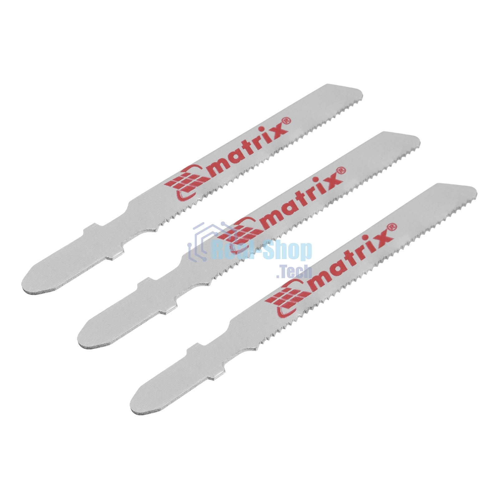 Полотна для электролобзика Matrix по дереву, 3 шт., 50 х 1,2мм, HCS, EU- хвостовик