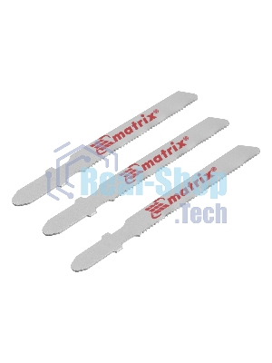 Полотна для электролобзика Matrix по дереву, 3 шт., 50 х 1,2мм, HCS, EU- хвостовик