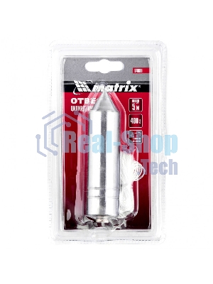 Отвес Matrix цилиндрический, 400 г, шнур 5 м