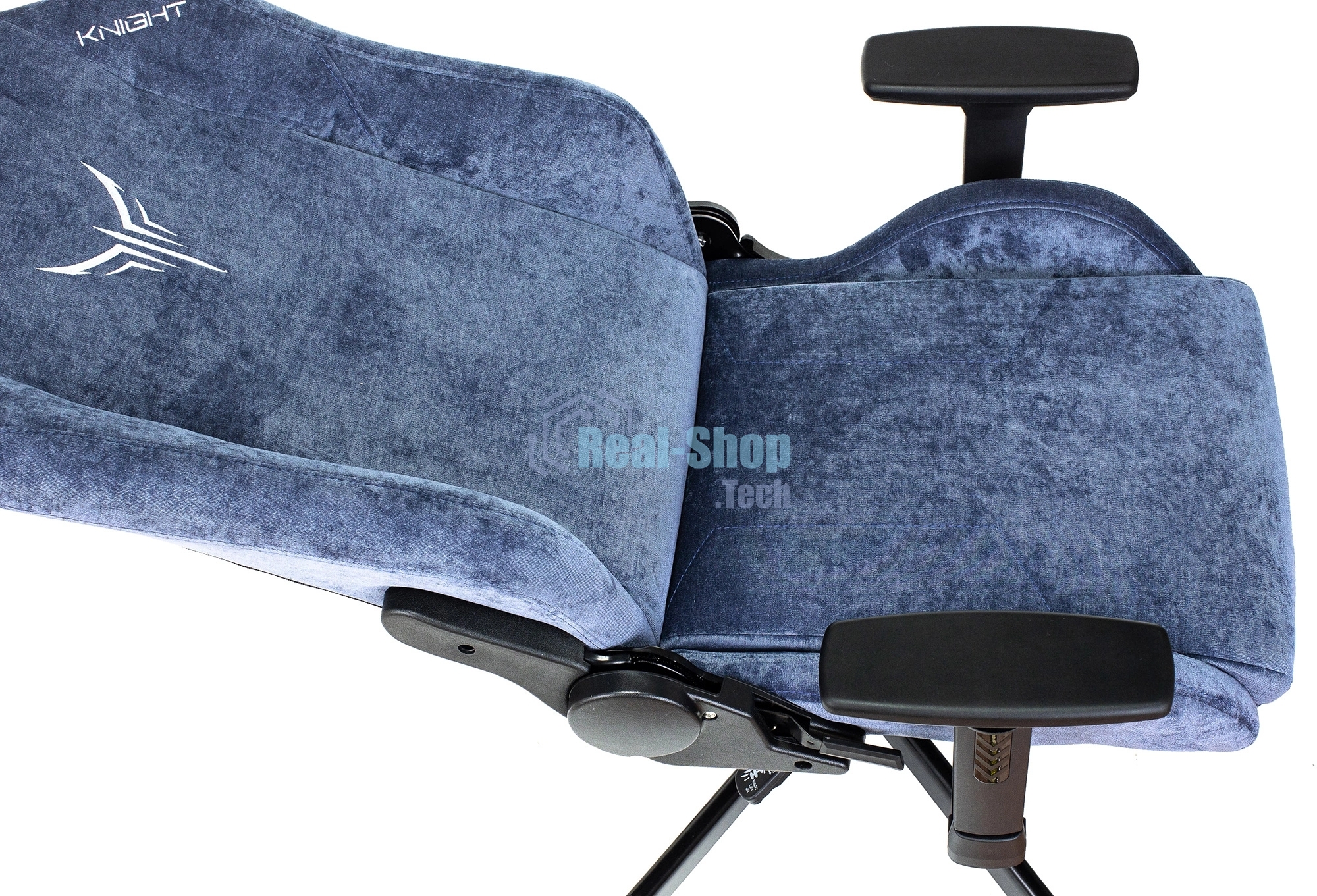 Кресло Knight N1 Fabric синий, ткань, 120 кг, механизм качания