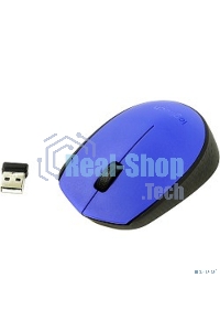 Мышь беспроводная Logitech M171 синий, 1000 dpi, радиоканал, USB, кнопки - 3
