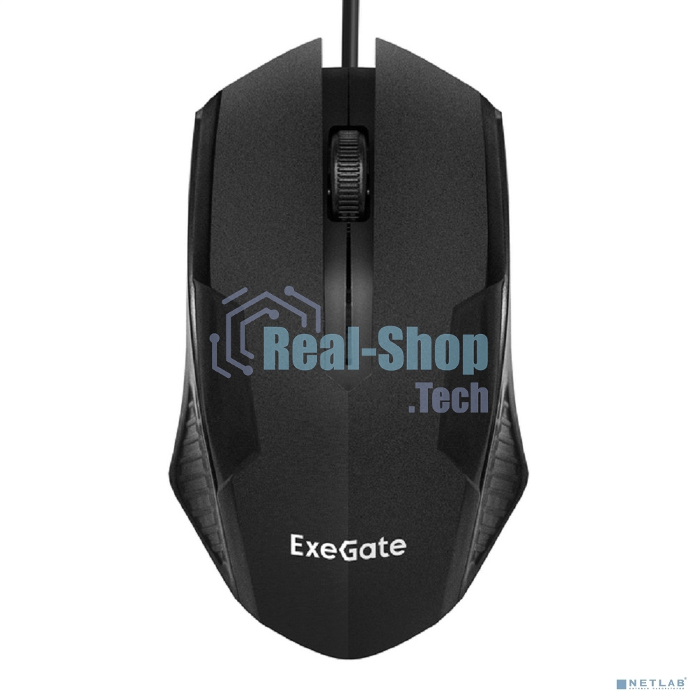 Мышь проводная ExeGate SH-9025L OEM черный, 1000 dpi, USB, кнопки - 3