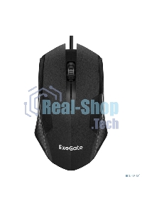 Мышь проводная ExeGate SH-9025L OEM черный, 1000 dpi, USB, кнопки - 3