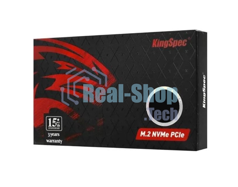Накопитель SSD KingSpec NX-512, 512Gb, PCIe 3.0 x4, M.2 2280, NVMe, R/W 3400/3100