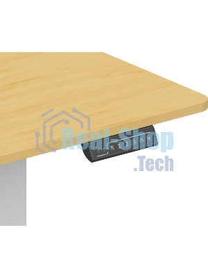 Стол компьютерный Cactus CS-ED-WTBAM столешница бамбук, бежевый, каркас белый