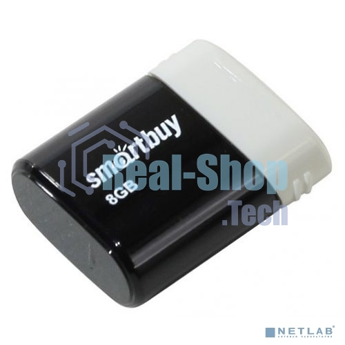 Флешка USB Smartbuy LARA black (SB8GBLara-K), 8Gb, USB 2.0, R/W 15/5, черный/белый