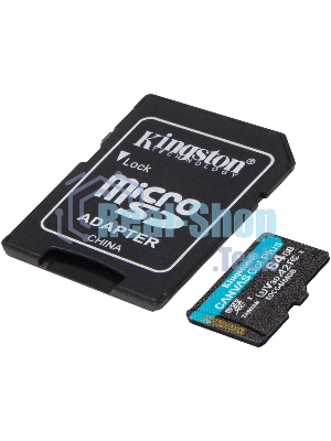 Флеш карта microSDXC 64Gb Kingston SDCG4/64Gb Canvas Go! Plus + adapter