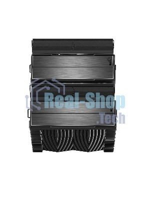 Кулер для процессора SAMA A60B (265W, 4-pin PWM, 156.5mm, 6x6mm, 2x120мм, 78CFM, 29dBA, 2200RPM, S: 1851/1700/1200/115X, AM5/AM4, черный)