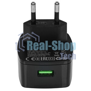 Зарядное устройство Hoco 20Вт, 3А, QC3.0/PD, 1xUSB, 1xType-C, CS71A, черный, коробка