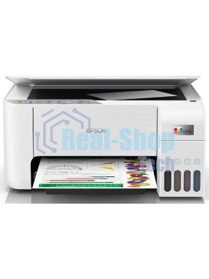 МФУ струйное Epson L3256 (C11CJ67407/C11CJ67414/C11CJ67421/C11CJ67519/C11CJ67504/C11CJ67524/C11CJ67516), A4 цветное, печ. до 10 стр/мин. (ч/б) до 5 стр/мин. (цвет), 1440 x 5760 dpi (печать) 1200x2400dpi (скан.), USB, Wi-Fi