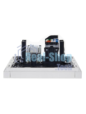 Розетка двойная TV+RJ45 кат.5E IEK FORTE&PIANO FP236 белый