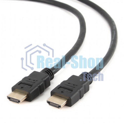 Кабель Cablexpert HDMI CC-HDMI4-15, 19M/19M, v2.0, медь, позол.разъемы, экран, 4.5м, черный, пакет