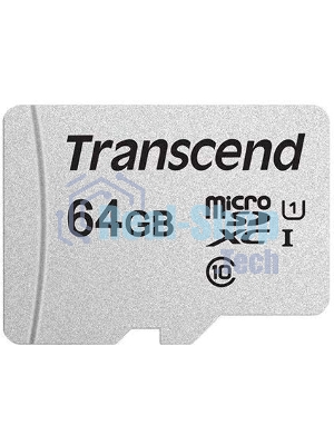 Флеш карта microSD 64Gb Transcend microSDXC Class 10 UHS-I U1, (без адаптера), TLC