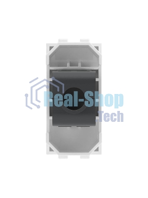 Компьютерная розетка RJ-45 кат.5Е (разъем PcNet), белая, 1мод. ДКС 76654B