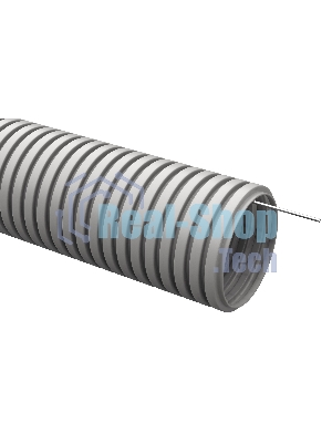 Труба гофрированная ПВХ d16 мм с зондом сер. (уп. 50 м) ИЭК CTG20-16-K41-050I