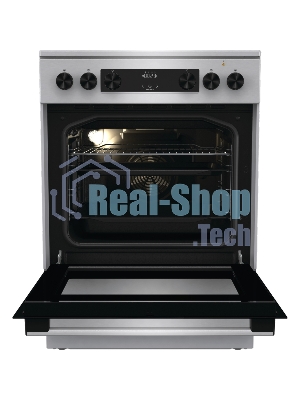 Плита электрическая Gorenje GECS6C70XC серебристый, конфорок 4 электрических, духовка 71 л, 60 см x 85 см x 60 см