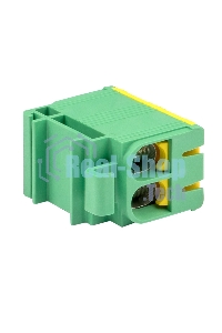 Клемма силовая вводная двойная КСВ 16-50 желто-зеленая EKF PROxima plc-kvs2-16-50-y-green EKF