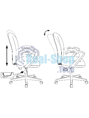 Кресло детское Бюрократ KD-W10 голубой овечки крестов. пластик пластик белый