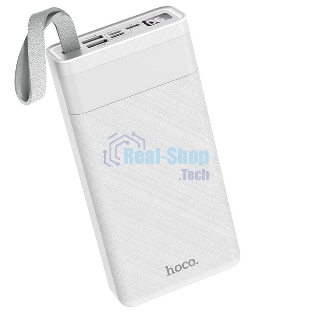 Портативный аккумулятор HOCO J73 Powerful desk lamp power bank, 2.0А (30000mAh), белый