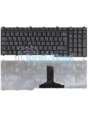 Клавиатура для ноутбука Toshiba Satellite A500 A505 L350 L355 L500 L505 L550 P200 черная матовая