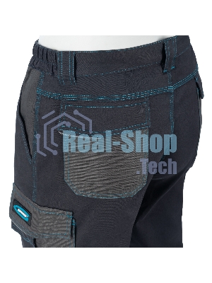 Брюки профессиональные рабочие, 97% хлопок 3% спандекс, XXXL Gross