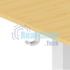 Стол компьютерный Cactus CS-ED-WTBAM столешница бамбук, бежевый, каркас белый