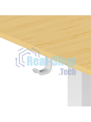 Стол компьютерный Cactus CS-ED-WTBAM столешница бамбук, бежевый, каркас белый