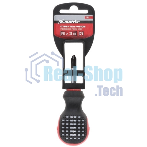 Отвертка Matrix Fusion, PH2 х 38 мм, CrV, 3-х компонентная рукоятка 