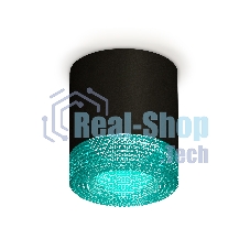 Светильник Ambrella Light XS7402013 SBK/BL черный песок/голубой MR16 GU5.3 (C7402, N7194)