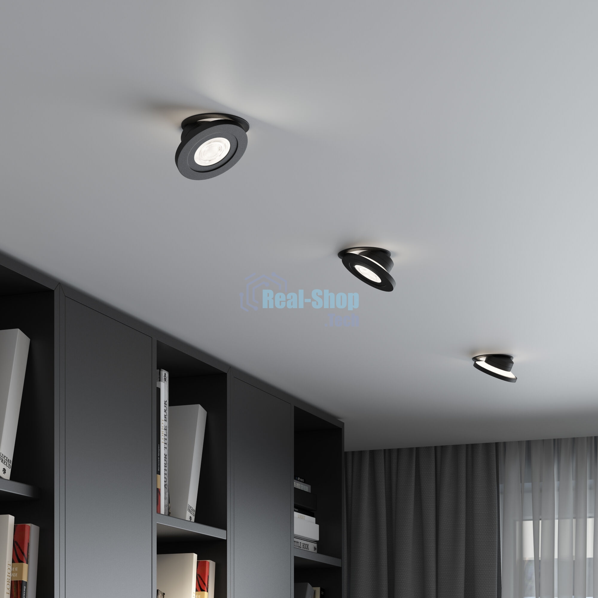 Встраиваемый светодиодный светильник 25084/LED 6W 4000K чёрный