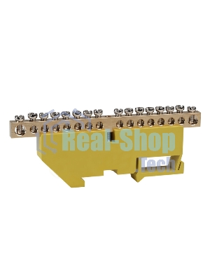 Шина нулевая с изолятором OptiKit BB-D-PE-DIN-16-6х9 желт. КЭАЗ 277843