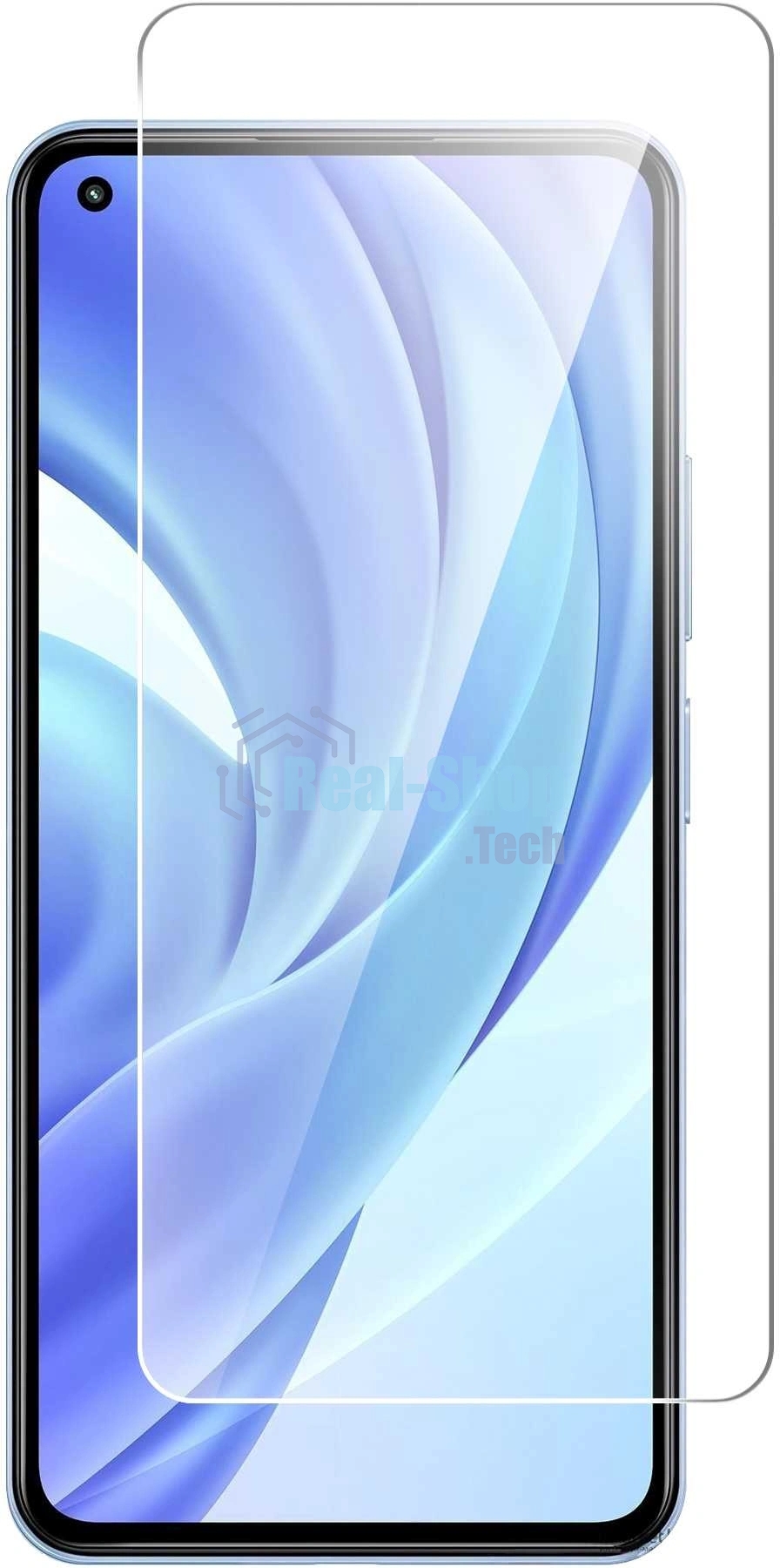 Защитное стекло для экрана BoraSCO для Xiaomi Mi 11 Lite 71 х 156 мм, гибридная