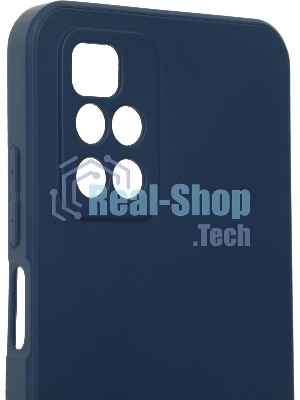 Чехол (клип-кейс) BORASCO Microfiber Case, для Xiaomi Redmi 10, синий
