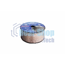 Кабель акустический Rexant 2х1,00 мм², прозрачный BLUELINE, бухта 100 м