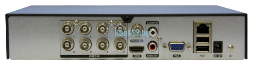 Видеорегистратор 8 канальный 5 в 1 регистратор: запись 8кан 5Mп Lite*12к/с; 1080P*15к/с; 720P*25к/с; Н.264/H.265/H265+; HDMI, VGA, SATA*1 (до 8TB HDD), 2 USB; Аудио 1/1; Смарт функции записи и воспроизведения; Поддерж