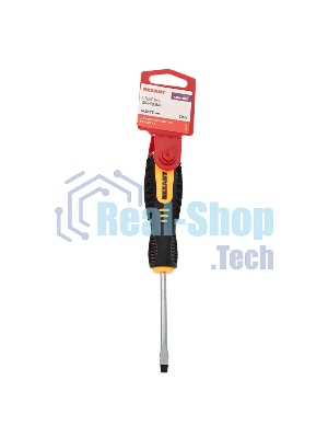 Отвертка шлицевая Rexant SL 5х75 мм, двухкомпонентная рукоятка