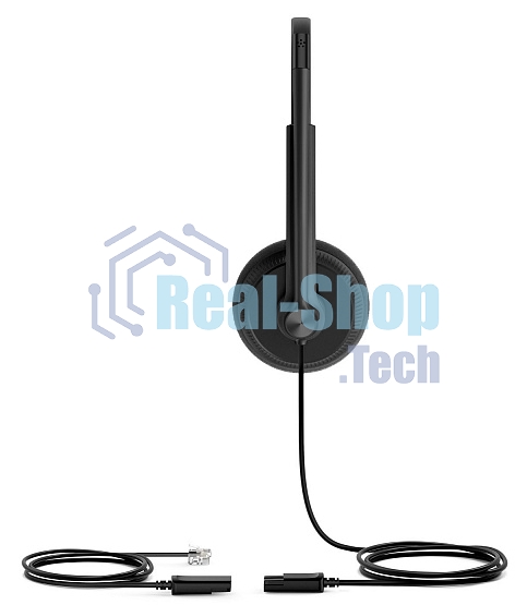 Гарнитура проводная YEALINK YHS34 Lite Dual Дуо, Проводная, HD звук, QD, RJ9, шт