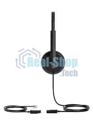 Гарнитура проводная YEALINK YHS34 Lite Dual Дуо, Проводная, HD звук, QD, RJ9, шт