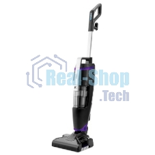 Пылесос вертикальный паровой Kitfort KT-575-1 черный, питание питание от сети, 1600 Вт, уборка влажная/паром/сухая, пылесборник 1.1 л