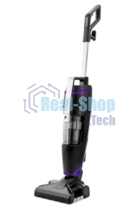 Пылесос вертикальный паровой Kitfort KT-575-1 черный, питание питание от сети, 1600 Вт, уборка влажная/паром/сухая, пылесборник 1.1 л